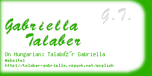 gabriella talaber business card